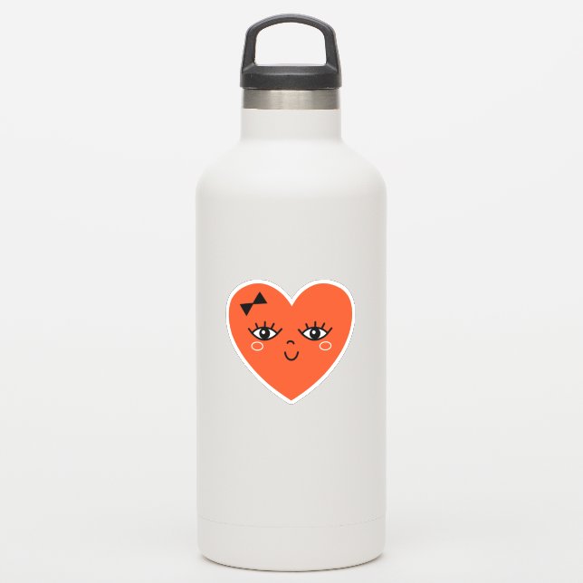 Sticker Coeur Rouge (Gourde)