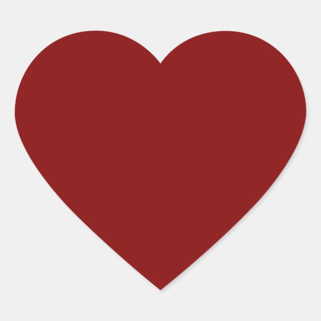 Sticker Cœur Rouge marron (Devant)