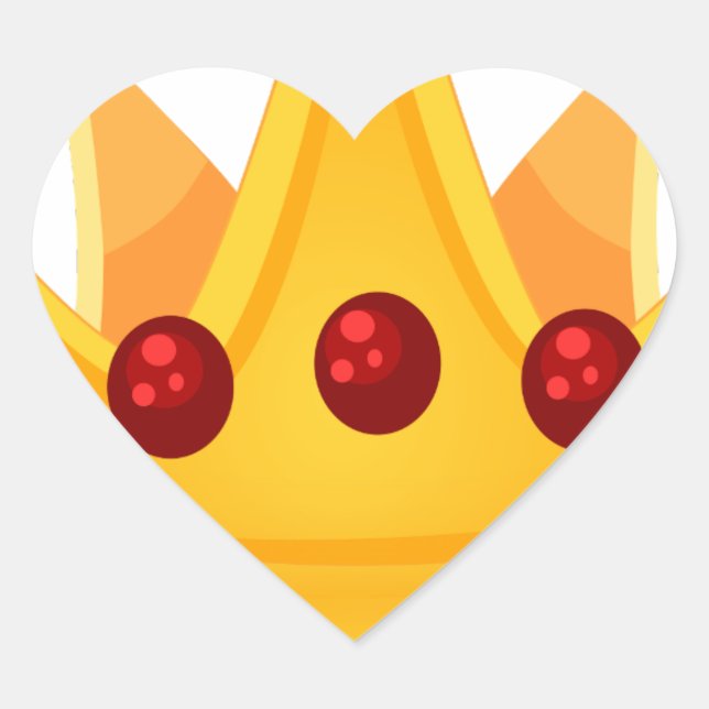 Sticker Cœur Ruby Crown (Devant)