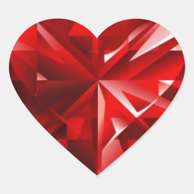 Sticker Cœur Ruby Heart (Devant)