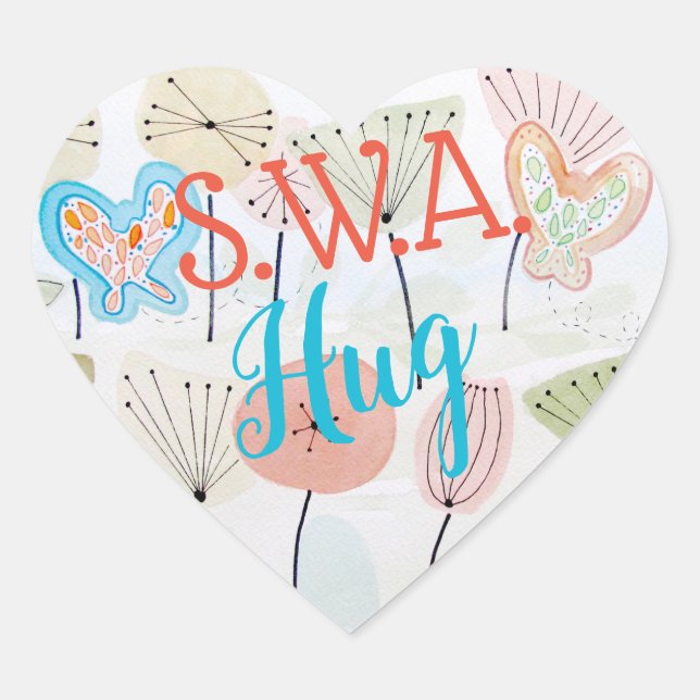 STICKER CŒUR S.W.A.K. (Devant)