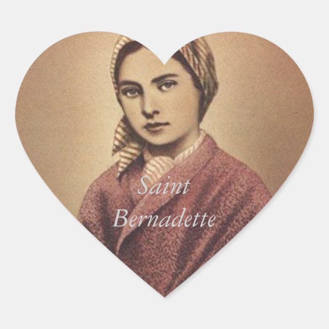 STICKER CŒUR SAINT BERNADETTE (Devant)