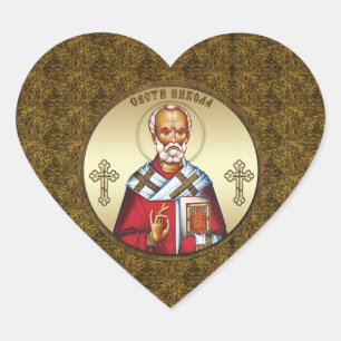 Sticker Cœur Saint Nicolas