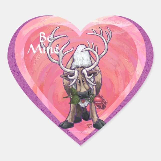 Sticker Cœur Saint Valentin (Devant)