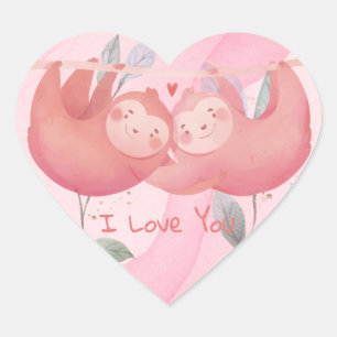 Sticker Cœur Saint Valentin