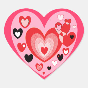 Sticker Cœur Saint Valentin