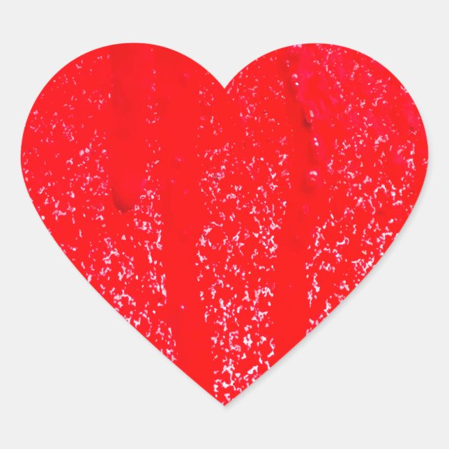 Sticker Cœur sang coulant (Devant)