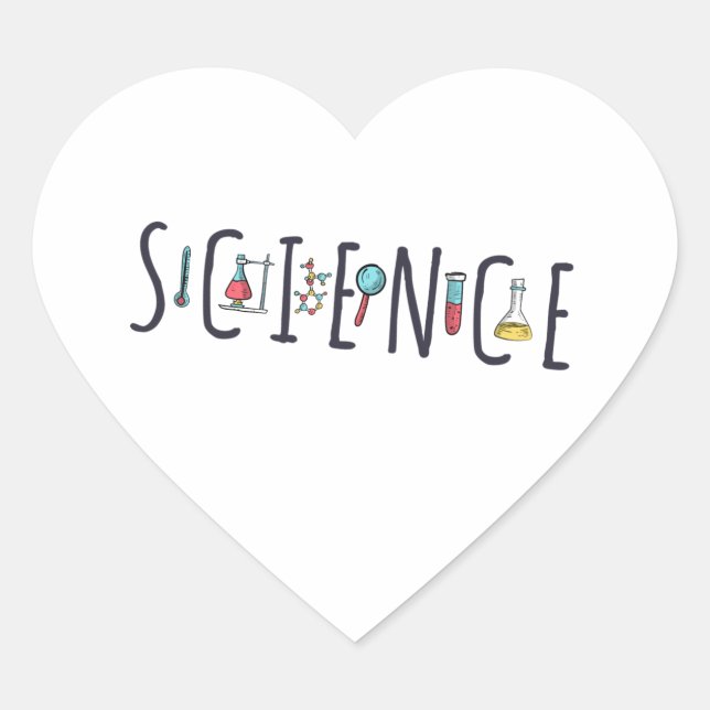 Sticker Cœur Science (Devant)