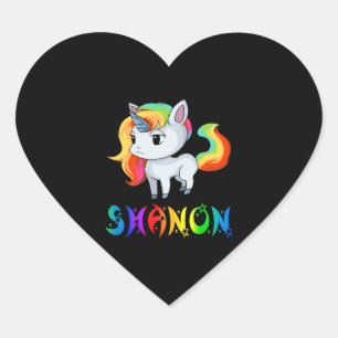 Sticker Cœur Shanon Unicorn