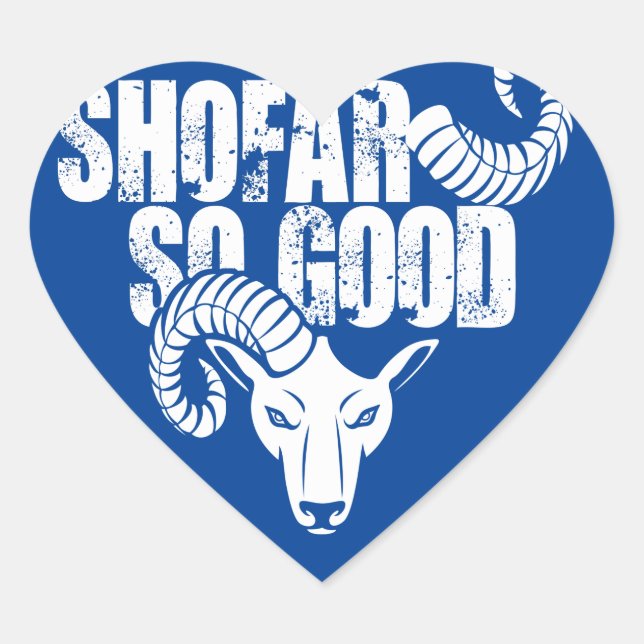 Sticker Cœur Shofar so good - Rosh Hashanah T-Shirt (Devant)