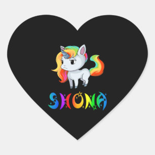 Sticker Cœur Shona Unicorn