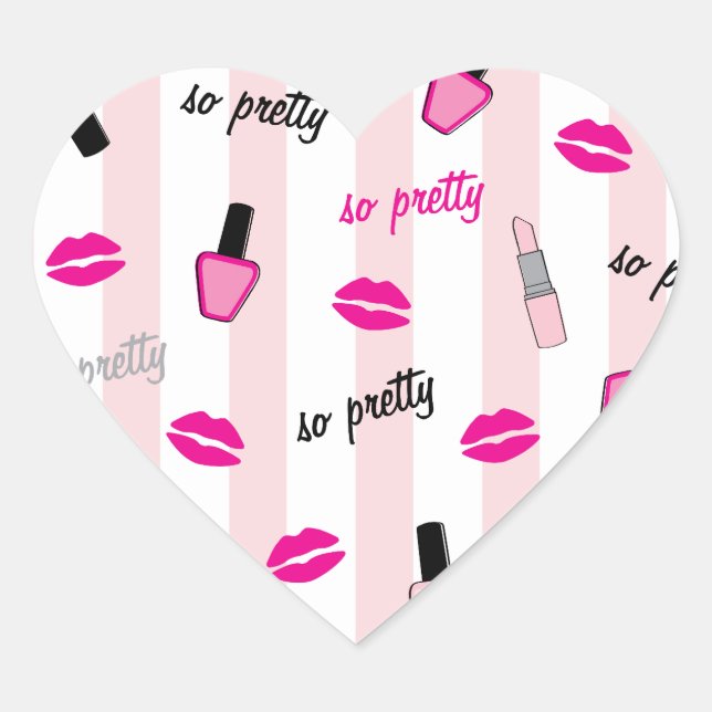 Sticker Cœur Si Jolie (Devant)