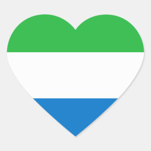 Sticker Cœur sierra leone