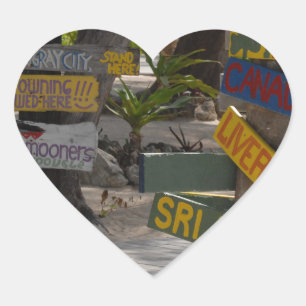 Sticker Cœur Signal Point Rum Grand Cayman