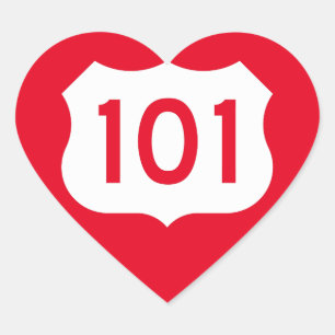 Sticker Cœur SIGNE US Route 101