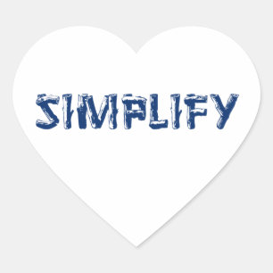Sticker Cœur Simplifier