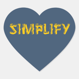 Sticker Cœur Simplifier