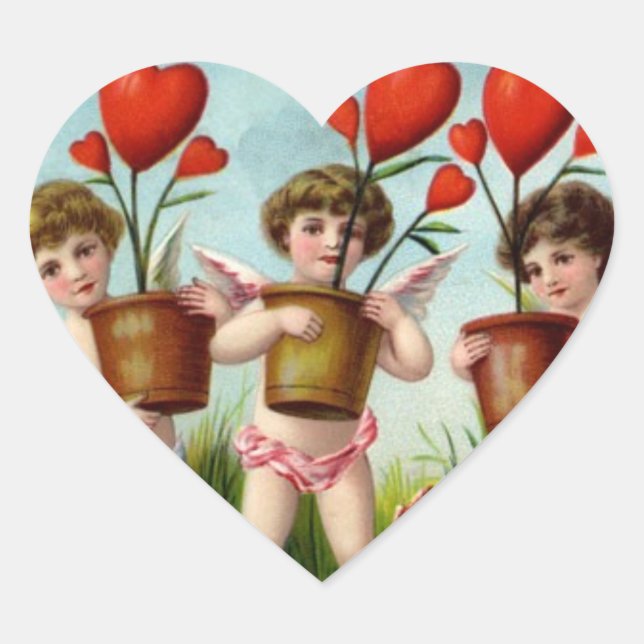 Sticker Cœur Sois Mon Cupidon Valentin (Devant)