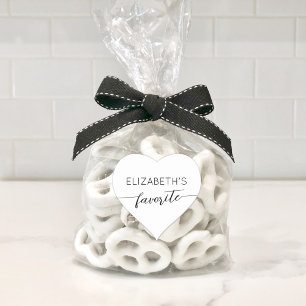 Sticker Cœur Son et son bonbon de mariage personnalisé préféré