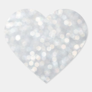 Sticker Coeur Sparkles Argent