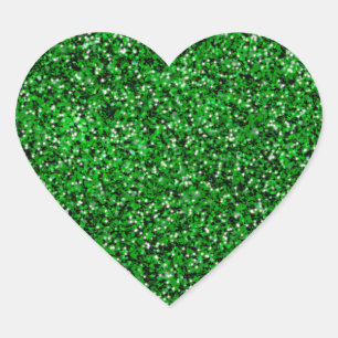 Sticker Cœur St. Patrick’s day parties scintillant étincelante 