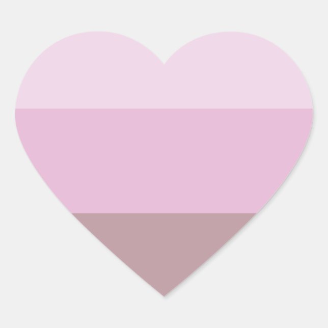 Sticker Cœur Striped ombre (Devant)