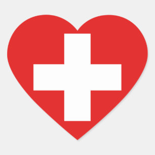 Sticker Coeur Suisse