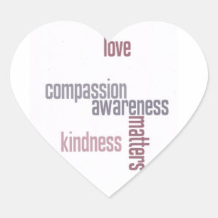 Sticker Cœur Sujets de gentillesse