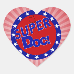 STICKER CŒUR SUPER DOC S'ENCOURAGE