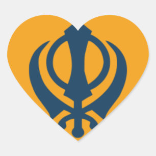 Sticker Cœur Symbole/Art sikh