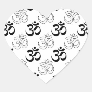 Sticker Cœur Symbole Om, Aum