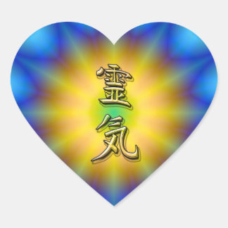 Sticker Cœur Symbole Reiki