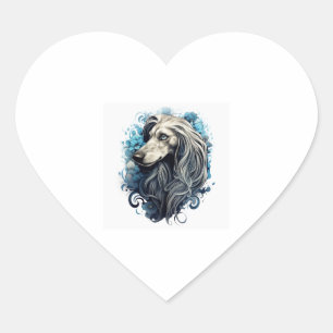 Sticker Cœur T-shirt classique de la livre afghane (1)