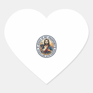 Sticker Cœur T-shirt de missions mondiales missionnaire Jésus c