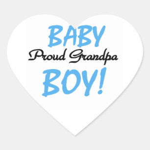 Sticker Cœur T-shirts et cadeaux pour bébé grand-père fier