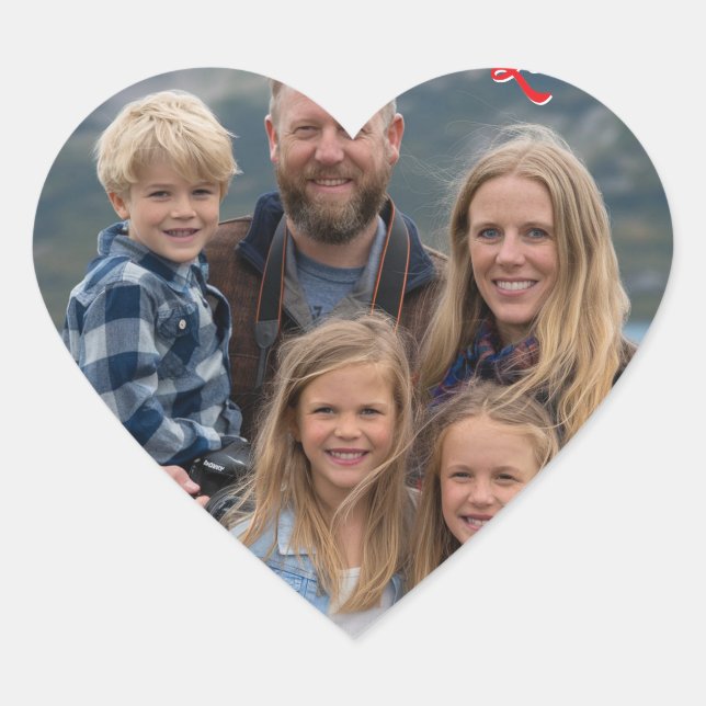 Sticker Cœur télécharger l'image Heureuse Sainte-Valentin photo (Devant)