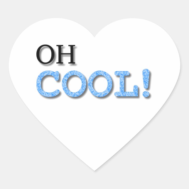 Sticker Cœur Texte Cool (Devant)