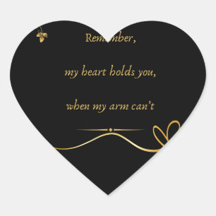 Sticker Cœur texte d'amour