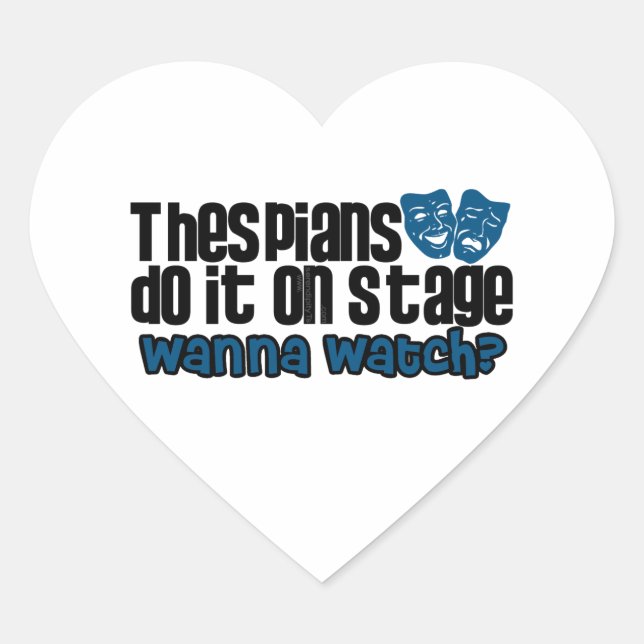 Sticker Cœur Thespians Do It (Devant)
