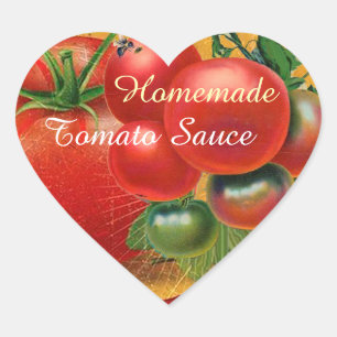 STICKER CŒUR TOMATOES CHATOUILLERS CANNINGS SAUCE TOMATO