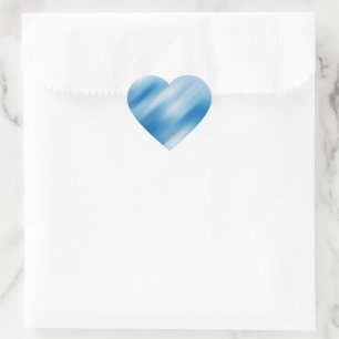 Sticker Cœur Topaz bleu