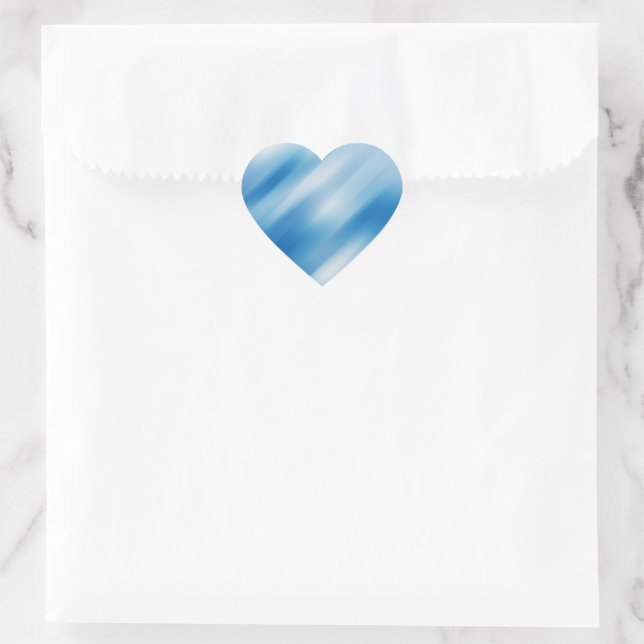 Sticker Cœur Topaz bleu (Sac)