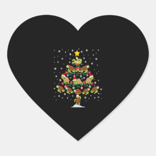 Sticker Cœur Tortue de mer Arbre de Noël