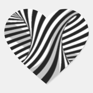 Sticker Cœur tours optiques