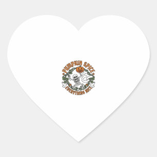 Sticker Cœur Tout Ce Qui Est Agréable À La Citrouille Épicée Ha