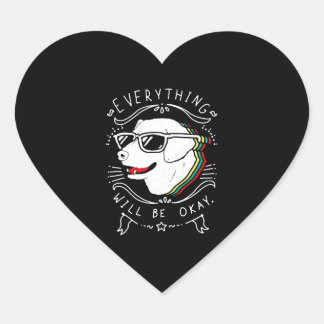 Sticker Cœur Tout va bien