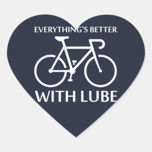 Sticker Cœur Tout va mieux avec Lube