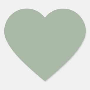 Sticker Coeur Trend Color Soft Sage