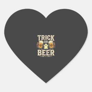 Sticker Cœur Trick or Beer Halloween Beer Design_1