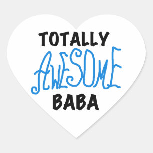 Sticker Cœur Tshirts et cadeaux Baba absolument géniaux